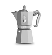 Bialetti Moka Express Exclusive Sølv 06